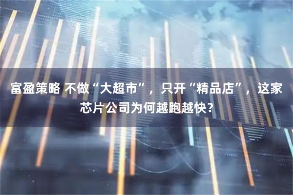 富盈策略 不做“大超市”，只开“精品店”，这家芯片公司为何越跑越快？